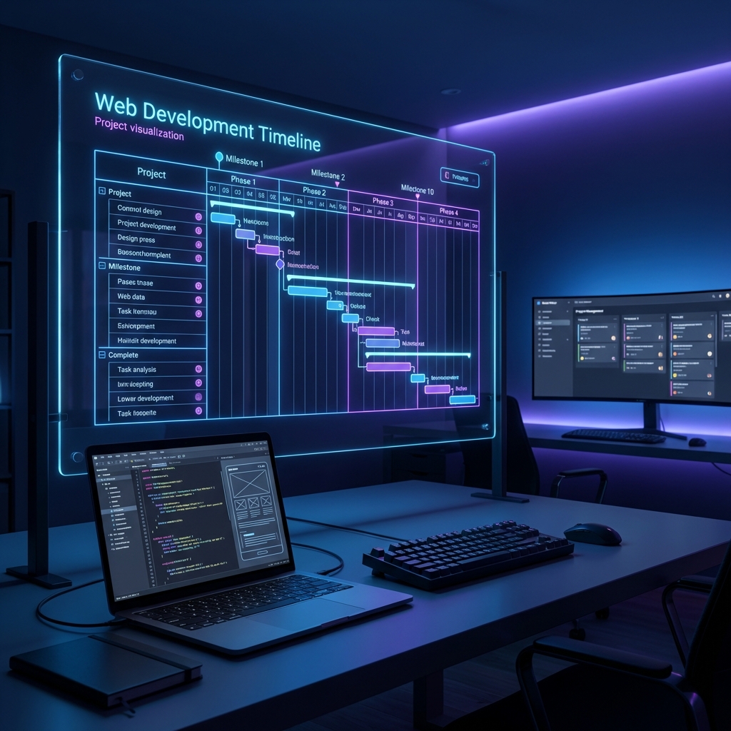 Timeline creare site web