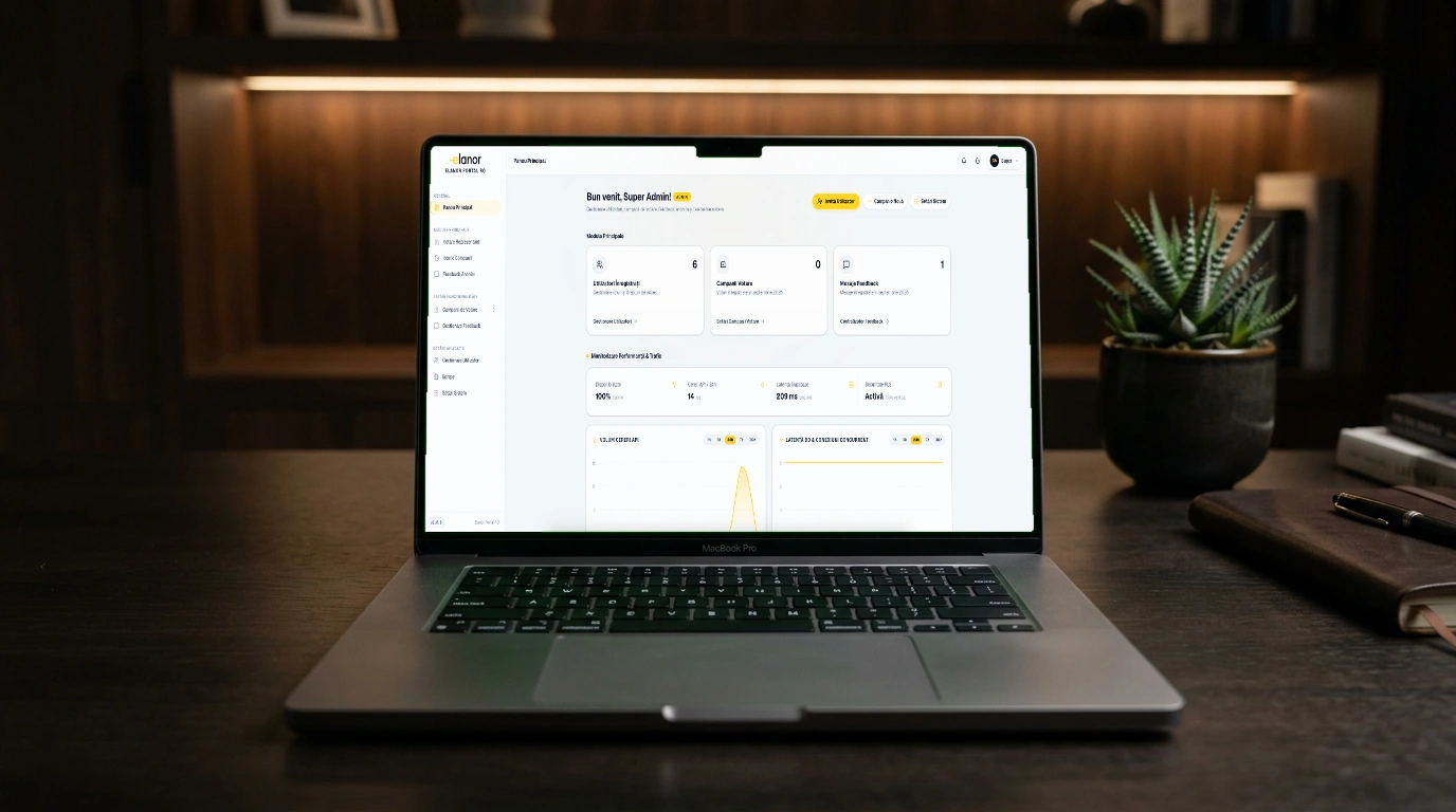 Studiu de caz Elanor Portal: aplicatie web interna pentru votare electronica si feedback anonim dezvoltat de Elevate Web Dynamics