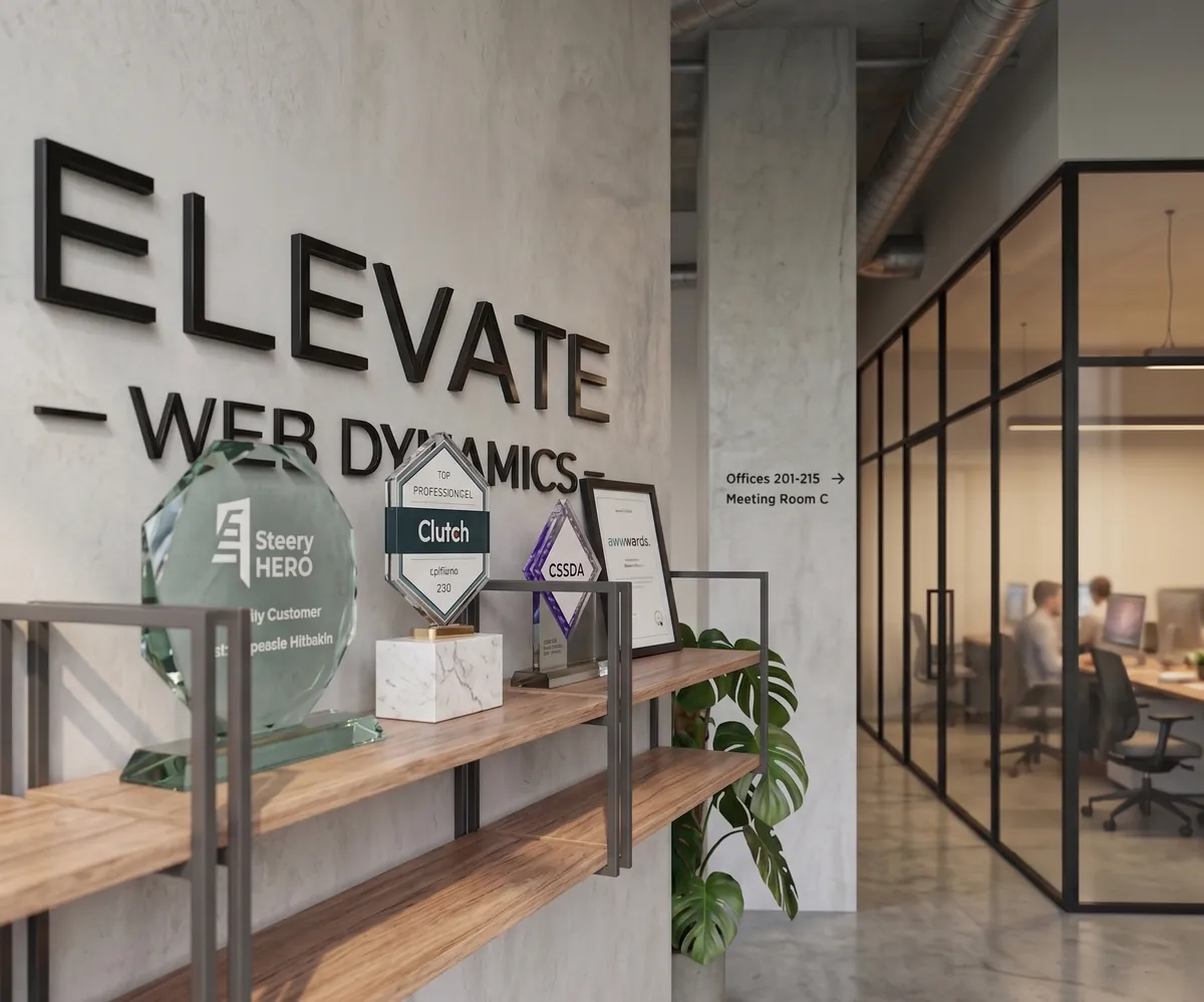 Trofee de excelență tehnică, premii de design și recenzii de 5.0 stele obținute de Elevate Web Dynamics